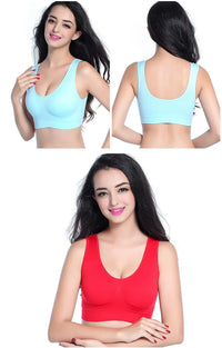 Seamless sports bra activewear model