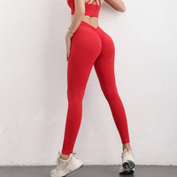TRY TO BN Scrunch Leggings Back Butt V Yoga Pants Women Fitness Workout Gym Running High Waisted Trousers Jogging Active Tights