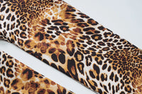 Sexy Leopard Print Knee-length Leggings Women 2026 Fitness Sports Yoga Tights Short Pants Streetwear Y2K Ladies Black Trousers