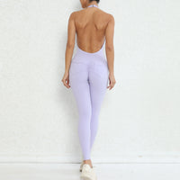 Backless Gym Jumpsuit Sport Overalls Women Nylon Yoga Workout Clothes for Women Fitness Clothing Gym Sets Womens Outfits