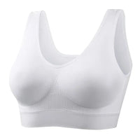 White women's seamless sports bra
