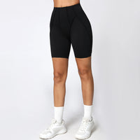 Yoga Shorts Women Fitness Shorts V-shaped Waist Running Cycling Shorts Breathable Sports Leggings Workout Gym Shorts