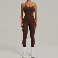 Padded One-Piece Yoga Clothes Sportswear Women's Gym Push Up Workout Clothes Fitness Sports Fitness Wear Yoga Jumpsuit
