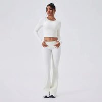 Women's Versatile Yoga Suit Set Tight Fitting and Beautiful Back High-end Sports Suit Outdoor Running and Leisure Fitness Suit