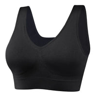 Black women's seamless sports bra