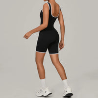 Women's Sports Jumpsuit Yoga Fitness Combination Lift Buttocks Bare Back High Elasticity Gym Sexy Sports Jumpsuit Gym Romper