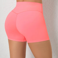 Yoga Shorts Gym Sports Shorts Women High Waist Workout Fitness Short Leggings Running Cycling Tight Soft Sportswear