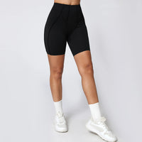 Yoga Shorts Women Fitness Shorts V-shaped Waist Running Cycling Shorts Breathable Sports Leggings Workout Gym Shorts