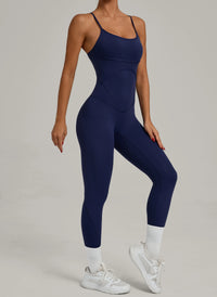 Padded One-Piece Yoga Clothes Sportswear Women's Gym Push Up Workout Clothes Fitness Sports Fitness Wear Yoga Jumpsuit