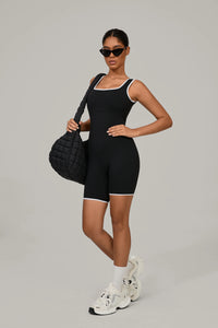 Women's Sports Jumpsuit Yoga Fitness Combination Lift Buttocks Bare Back High Elasticity Gym Sexy Sports Jumpsuit Gym Romper