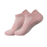 Pink women's non-slip yoga socks for yoga and Pilates