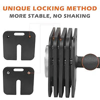 Unique locking mechanism for adjustable dumbbells showing stable no-shaking design