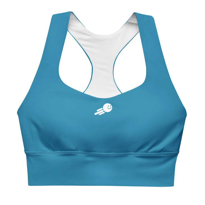Happy Fast Blue Sports Bra