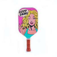 ARTI 16mm T700 Carbon Fiber Kristen & Kristy "GOOD GAME" Pickleball Paddle - USA Pickleball Approved - Level Up Fitness Shop