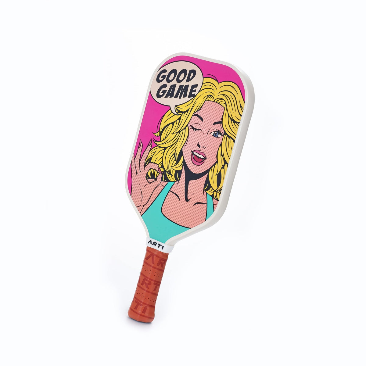 ARTI 16mm T700 Carbon Fiber Kristen & Kristy "GOOD GAME" Pickleball Paddle - USA Pickleball Approved - Level Up Fitness Shop