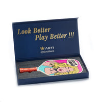 ARTI 16mm T700 Carbon Fiber Kristen & Kristy "GOOD GAME" Pickleball Paddle - USA Pickleball Approved - Level Up Fitness Shop