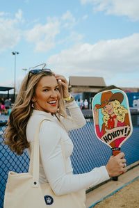 ARTI 16mm T700 Carbon Fiber Kristen & Kristy "HOWDY" Pickleball Paddle - USA Pickleball Approved - Level Up Fitness Shop