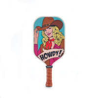 ARTI 16mm T700 Carbon Fiber Kristen & Kristy "HOWDY" Pickleball Paddle - USA Pickleball Approved - Level Up Fitness Shop