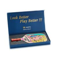 ARTI 16mm T700 Carbon Fiber Kristen & Kristy "IT'S PICKLE TIME" Pickleball Paddle - USA Pickleball Approved - Level Up Fitness Shop