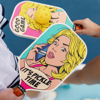 ARTI 16mm T700 Carbon Fiber Kristen & Kristy "IT'S PICKLE TIME" Pickleball Paddle - USA Pickleball Approved - Level Up Fitness Shop