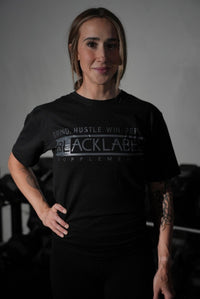 BLACKLABEL Black Logo T-Shirt - Level Up Fitness Shop
