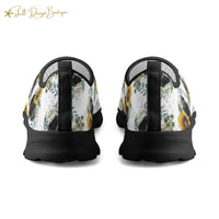 Cute Black Puppy Lightweight Adult Yoga Shoes for Women and Men