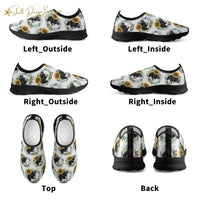 Cute Black Puppy Lightweight Adult Yoga Shoes for Women and Men