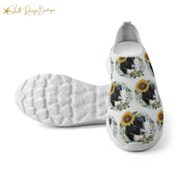 Cute Black Puppy Lightweight Adult Yoga Shoes for Women and Men