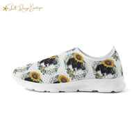 Cute Black Puppy Lightweight Adult Yoga Shoes for Women and Men