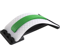 Green adjustable lumbar back stretcher