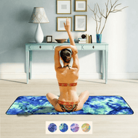 JupiterGear Tie Dye Yoga Mat Towel with Slip-Resistant Grip Dots