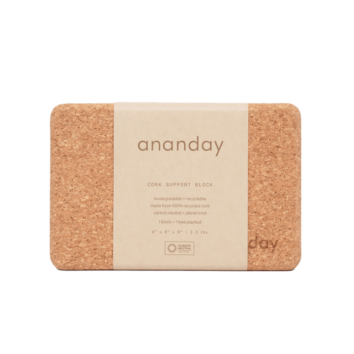Cork Yoga Block - Level Up Fitness Shop