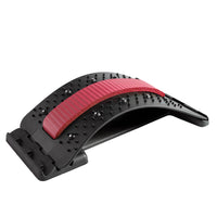 Red adjustable back stretcher support