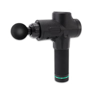 Black portable massage gun for neck and muscle massage