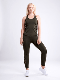 JupiterGear High-Waisted Pilates Leggings with Side Pockets & Mesh Panels