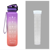 1L motivational water bottle for fitness