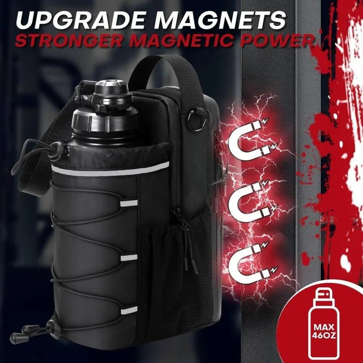 Fitness Magnetic Kettle Bag Crossbody Bag Magnetic Gym Bag For Men And Women Sling Bottle With Magnetic Attachment Water Bottle Holder - Level Up Fitness Shop