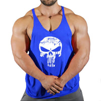 Fitness vest men's loose sleeveless T-shirt sports clothes camisole sports training top - Level Up Fitness Shop