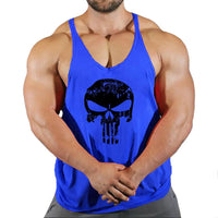 Fitness vest men's loose sleeveless T-shirt sports clothes camisole sports training top - Level Up Fitness Shop