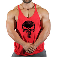 Fitness vest men's loose sleeveless T-shirt sports clothes camisole sports training top - Level Up Fitness Shop