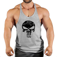 Fitness vest men's loose sleeveless T-shirt sports clothes camisole sports training top - Level Up Fitness Shop