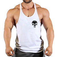 Fitness vest men's loose sleeveless T-shirt sports clothes camisole sports training top - Level Up Fitness Shop