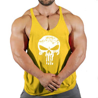 Fitness vest men's loose sleeveless T-shirt sports clothes camisole sports training top - Level Up Fitness Shop