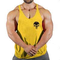 Fitness vest men's loose sleeveless T-shirt sports clothes camisole sports training top - Level Up Fitness Shop