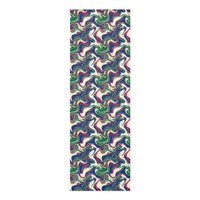 DipaliZ Foam Yoga Mat Vibrant Retro Swirl 24x72 Size