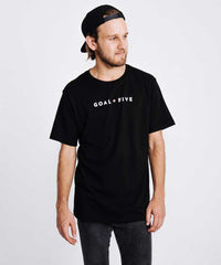 Goal Five Men's Black Cotton T-Shirt - Level Up Fitness Shop