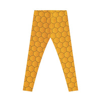 DipaliZ Honeycomb Leggings Silky Finish Fitness Leggings