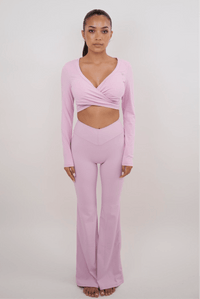 I Am Present Pink Elegant Top - Level Up Fitness Shop