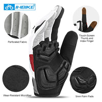 INBIKE Full Finger Gel Padded Touchscreen Gloves - Level Up Fitness Shop