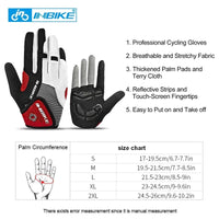 INBIKE Full Finger Gel Padded Touchscreen Gloves - Level Up Fitness Shop